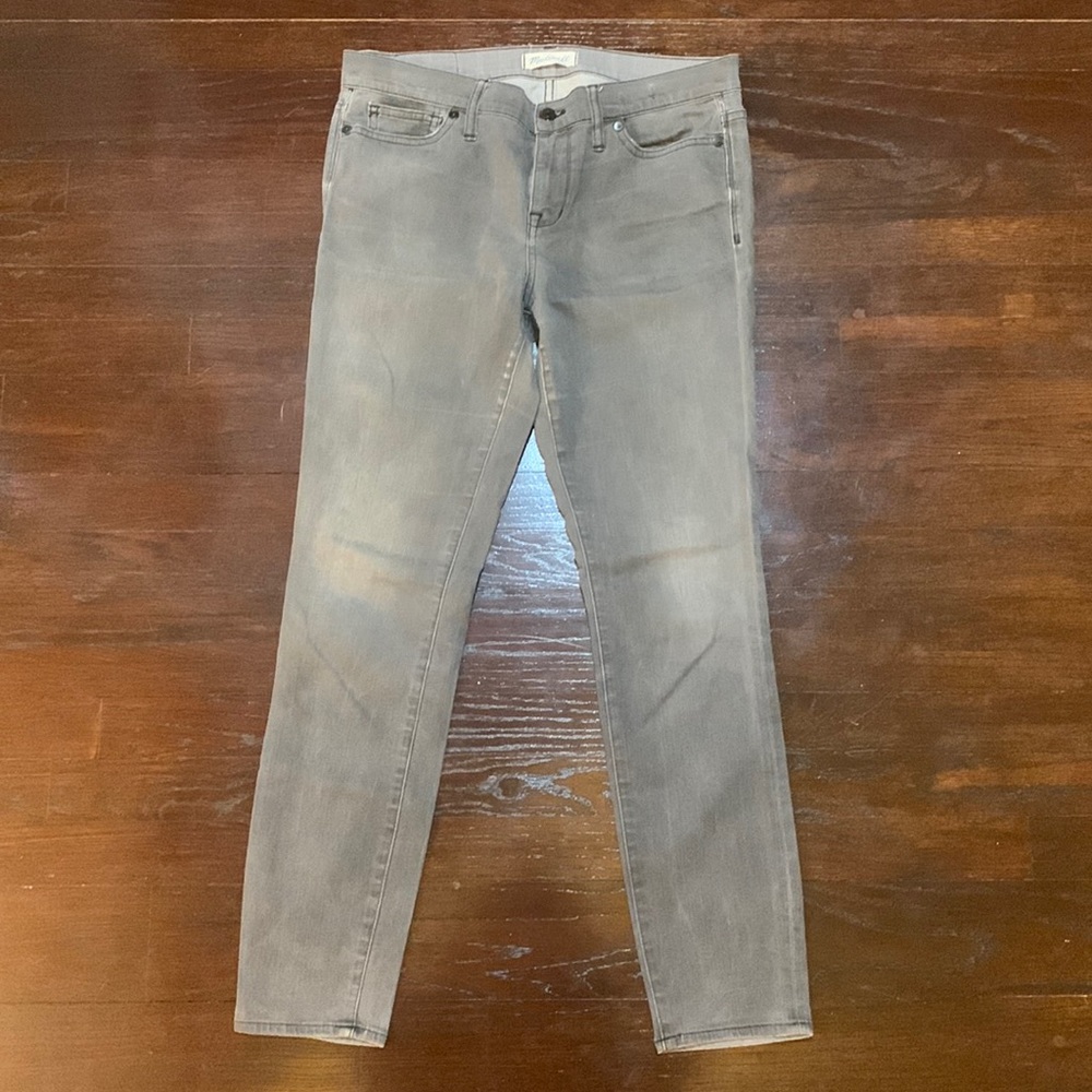 Madewell Skinny Skinny Gray Jeans.
